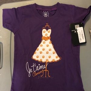 Cute Little Girls Clemson Shirt size 4T